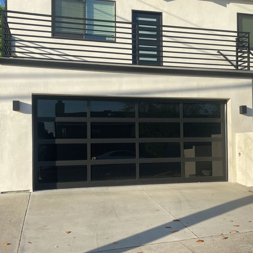 Full View Automatic Aluminum Glass Garage Door with Good Prices