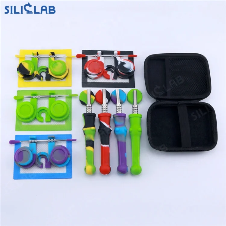 Аксессуары для курения с логотипом на заказ, набор для курения из курительной трубки в стиле smokeshop, набор для курительной трубки, восковые банки, концентрат, табачная трубка