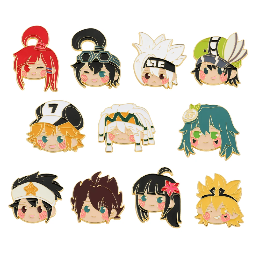 New Style Anime AOTU Brooches Pins Cute Cartoon Characters King Grey Kalie Godrose Reid Ray Cosplay Brooch for Fans