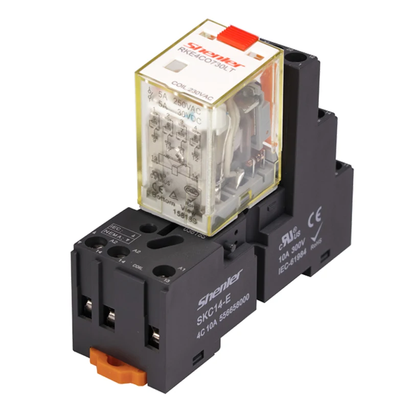 Shenler RKE4CO730LT+SKC14-ST miniature general purpose relay electromagnetic relay 24v
