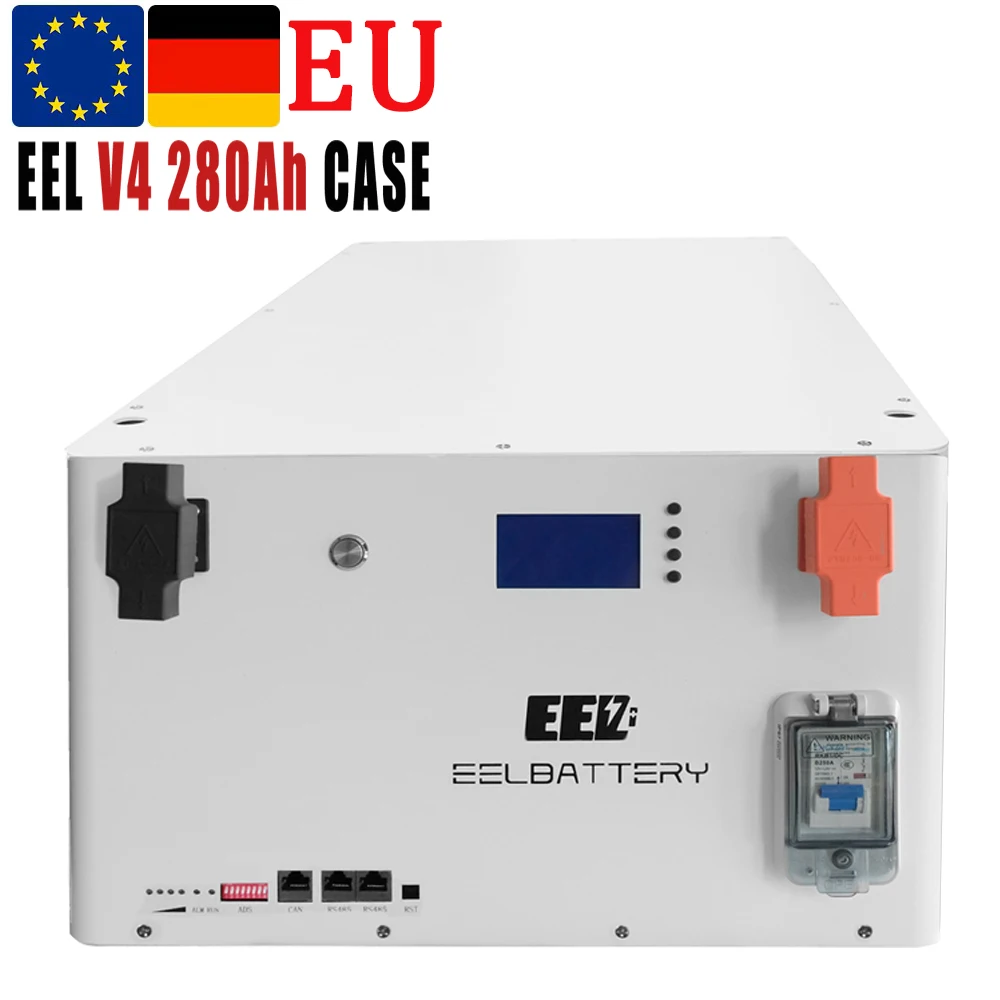 EU Stock eel 48V Diy Battery Box Kit 16S Lifepo4 280ah MB31 Phosphate Lithium Battery case 16kwh lifepo4 Empty Metal Kit