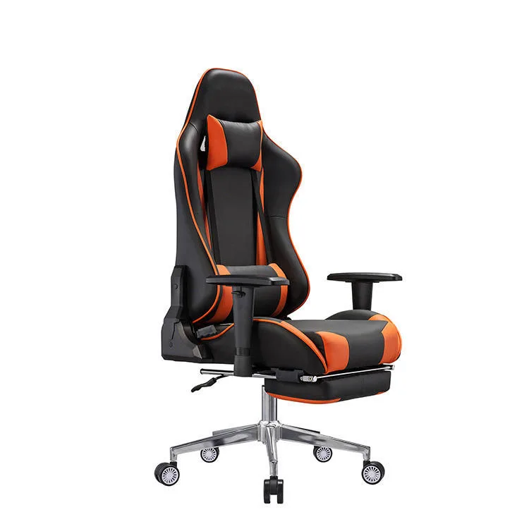 Ergonomic Custom Swivel  Red Office Furniture 175 Degree Gamer Gaming Chair For Computer PC Racing Game With Footrest