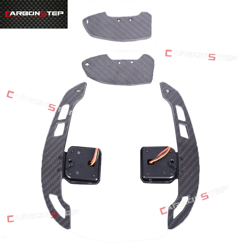 SK Custom Car Led Carbon Fiber Magnetic Paddle Shifters For Audi A3 A4 A6 A7 Q5 RS3 TT RS4 R8 Steering Wheel Extension Universal