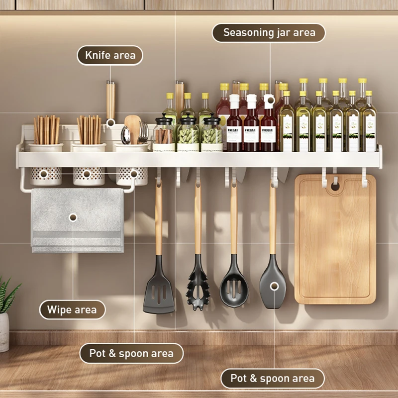 Нулевой формальдегид кухонные палочки для еды ложка полка кухонная утварь подвесная самоклеящаяся
