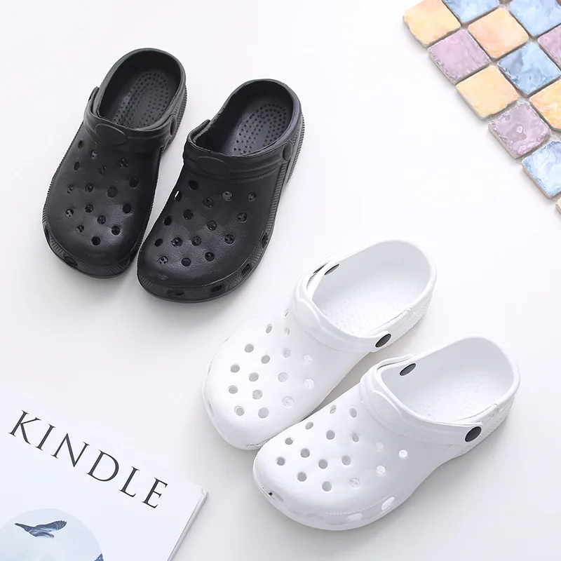 Садовая обувь унисекс, полноразмерные сабо из ЭВА на платформе, для женщин и мужчин, для детей