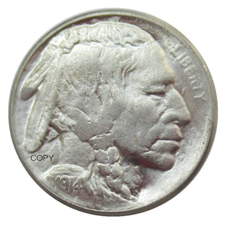 US Reproduction 1914 P/D/S Buffalo Five Cents Nickel Custom Cheap Metal Coins