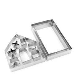 Формы для печенья из нержавеющей стали, 18 шт. в наборе, резак для печенья, рождественский подарок, 3D резак