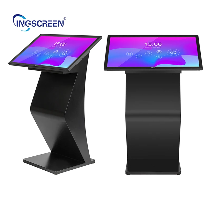 INGSCREEN напольный интерактивный сенсорный экран рекламный информационный киоск для торгового центра и ресторана