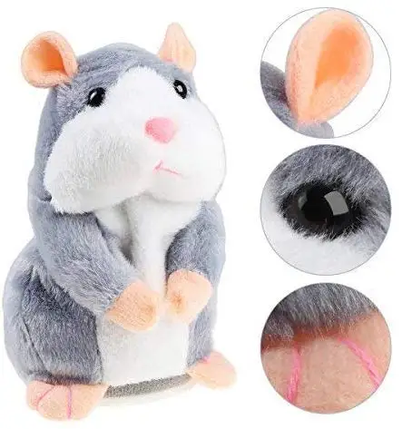 Popular sound record speaking dolls plush talking hamster toy