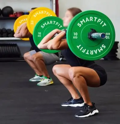 Smartfit Colored Rubber Bumper Plates Weight Lifting Plates Barbell  Bumper Plates 5-20KG 10-55LB