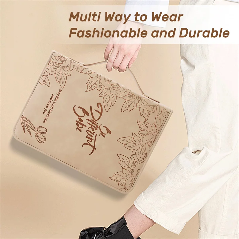 PU Leather Waterproof Large Bible Case Leather Carrying Book Case with Handle Bible book Cover for Women