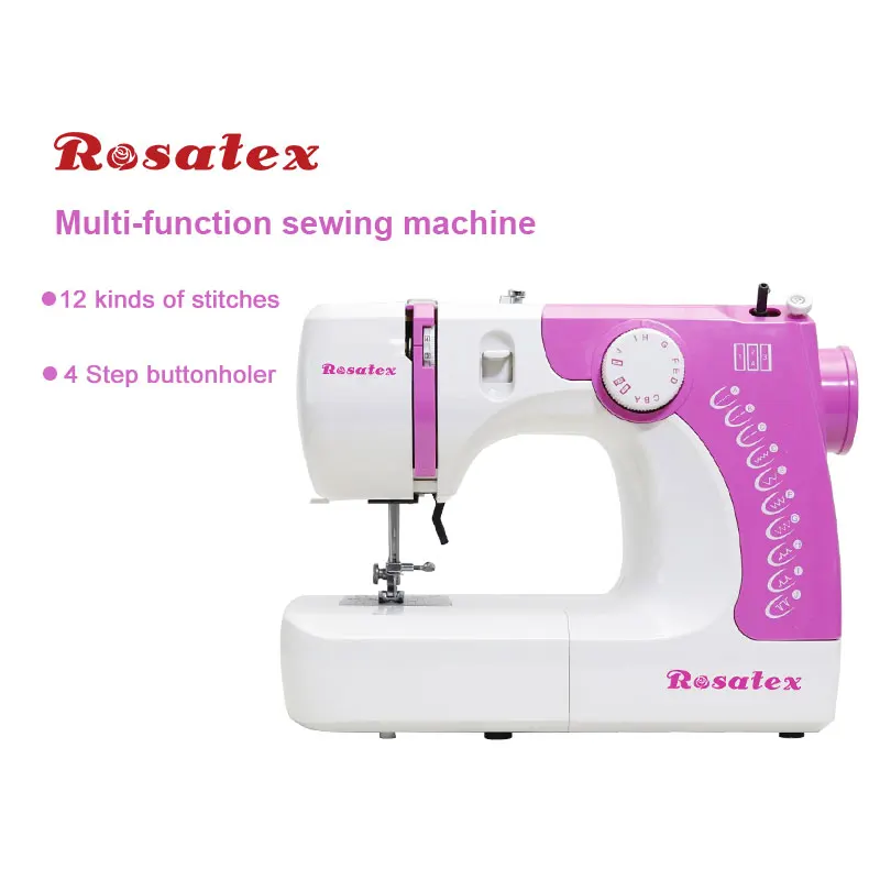 Rosatex 1212 4 Step Buttonholer Free Arm Lightweight Walking Foot Mini Singer Sewing Machine