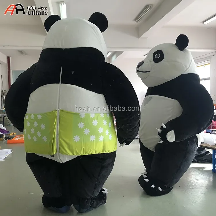 Inflatable Chinese Panda Mascot Costume for Party Dress Outfits Advertising Promotion Carnival