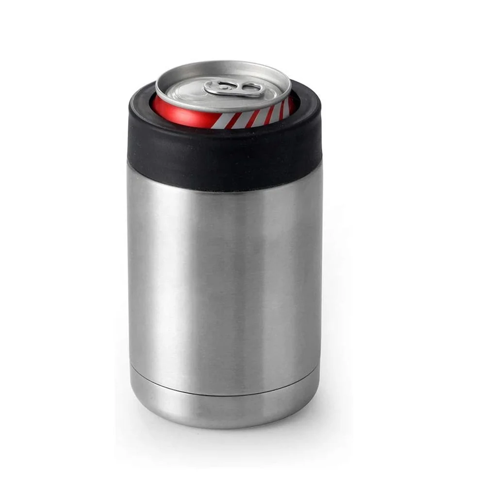 12 16oz double wall stainless steel  insulated vacuum skinny slim can cooler