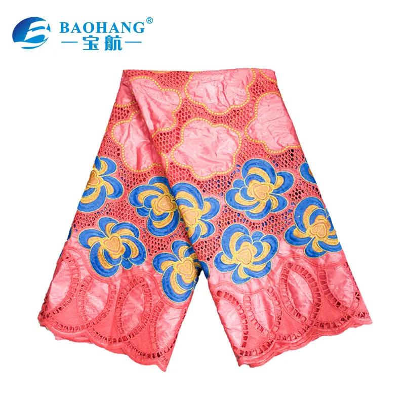 
Best Design embroidery african bazin lace with bead 5yards +2yards net lace fabric 