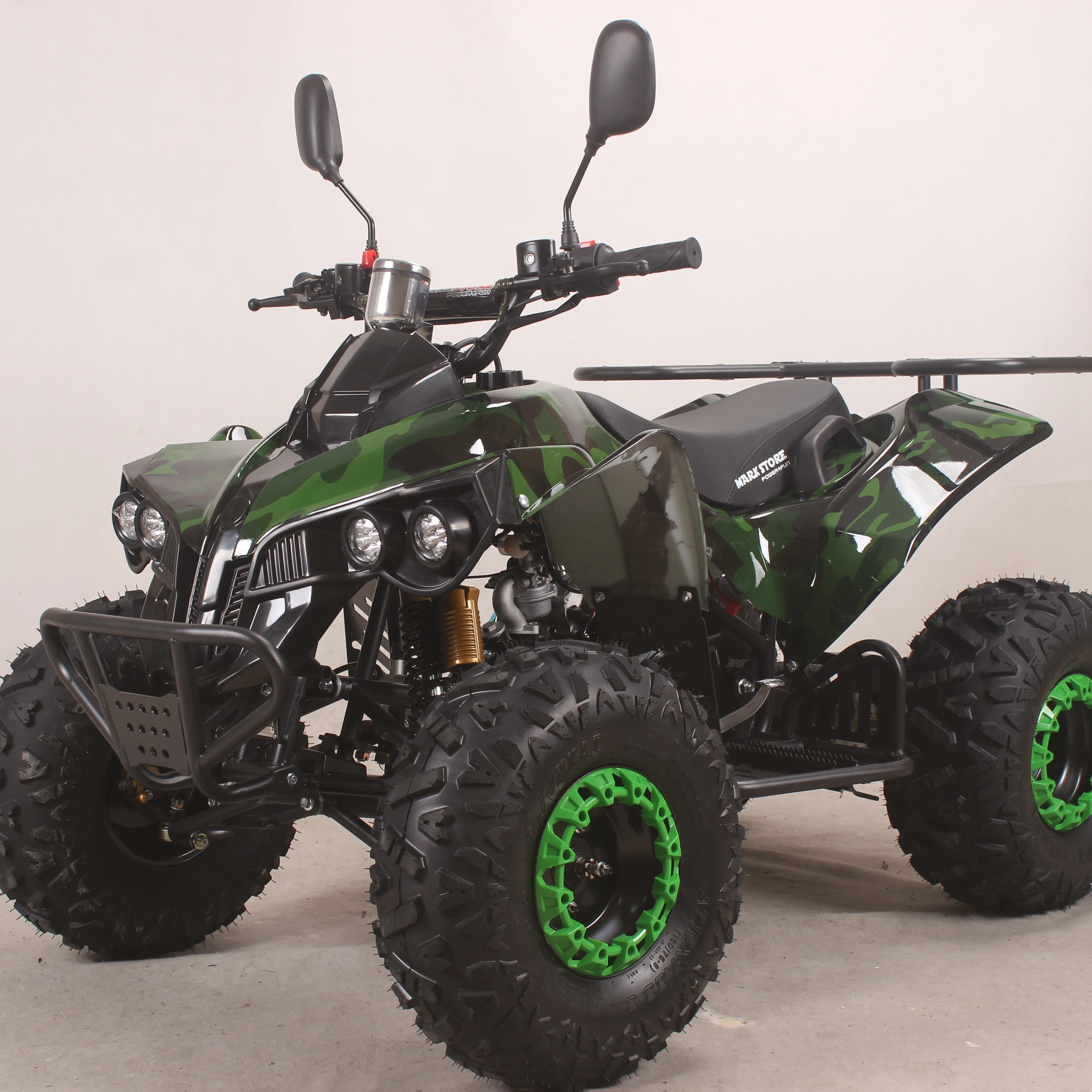 New development electric start 125cc 4x4 mountain quad petrol adult atv bike for all-terrain