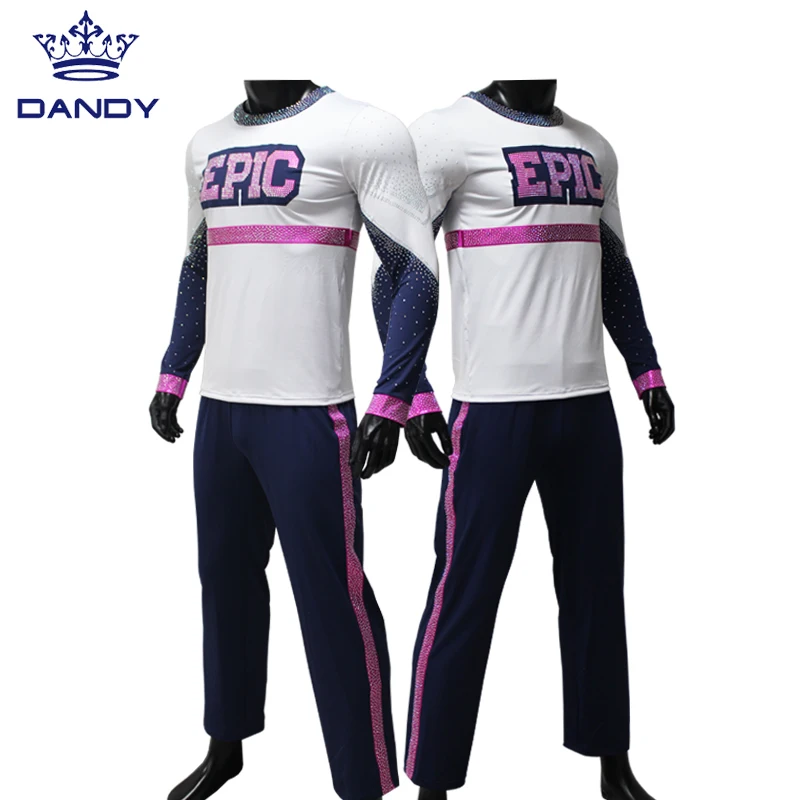 Top Sales cheerleading uniform custom high quality Sublimation Print Cheer uniforms for men