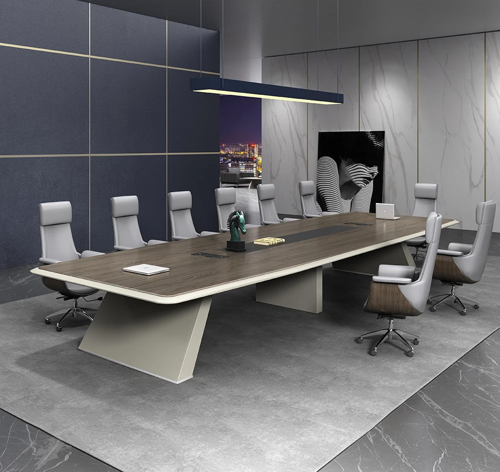 Factory Wholesale Solid Wood Conference Room Table Office Furniture Big Size Conference Table