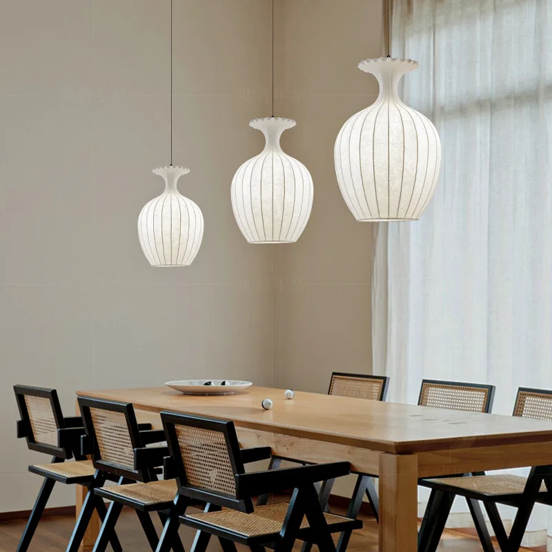 Китайский стиль магазин Ресторан декоративные фонари шелковая ткань кулон лампа Ткань Люстра