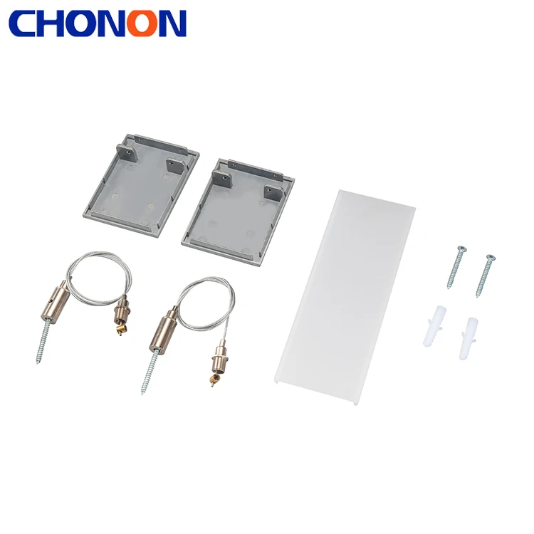Modern Silver Office Hotel PC Diffuser Aluminum Tube LED Linear Light