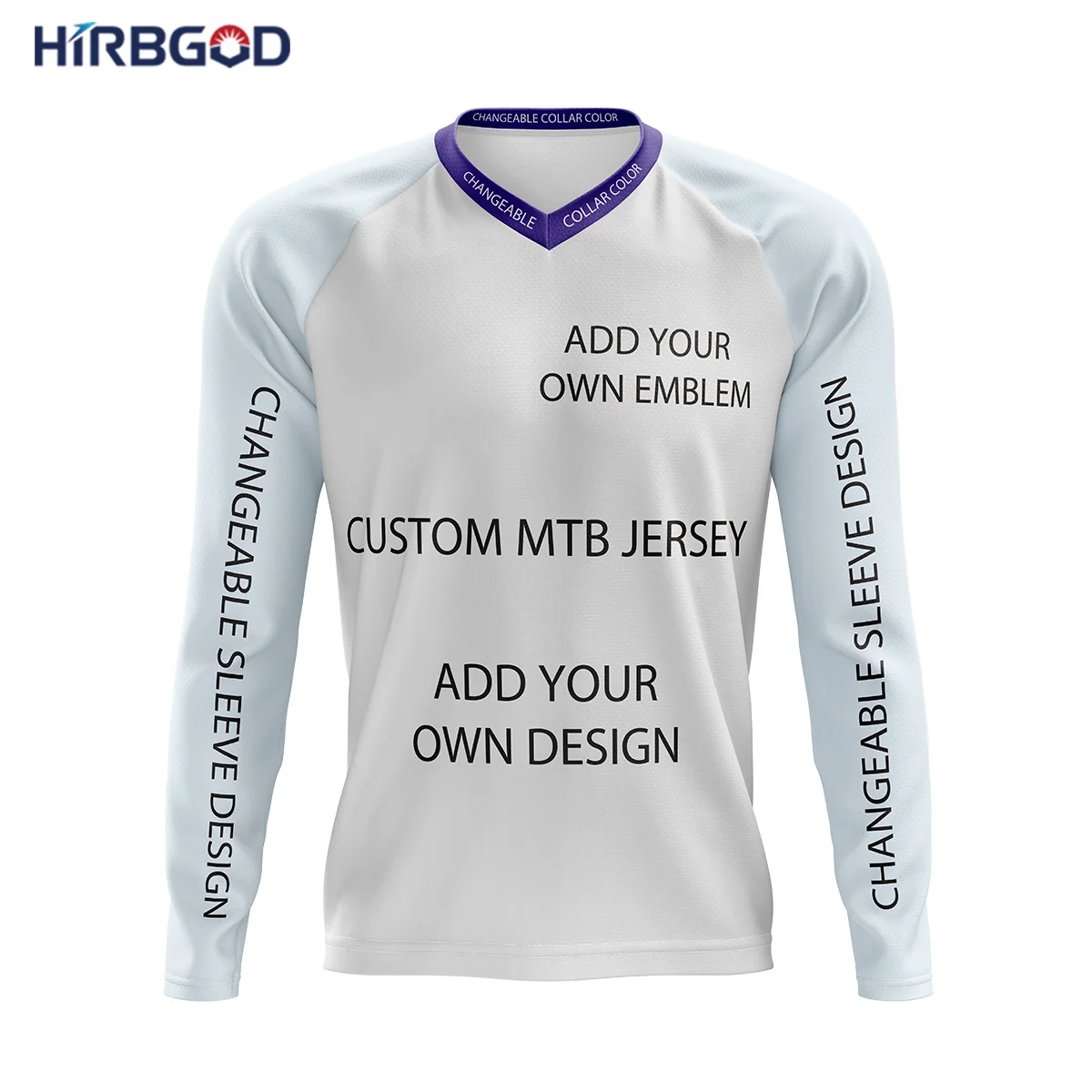 HIRBGOD Customizable One By One Mountain Bike Downhill Mtb Bicycle Shirts Jersey Wear Apparel Outfit Sportswear Clothing Clothes