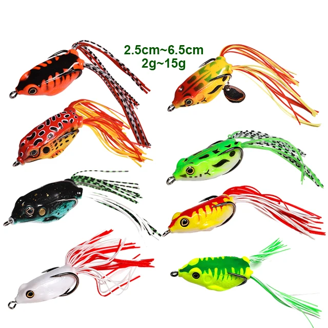 GS Best Price Soft Frog Lure 2g-15g Top Water Frog Fishing Lure Artificial Plastic Soft Baits