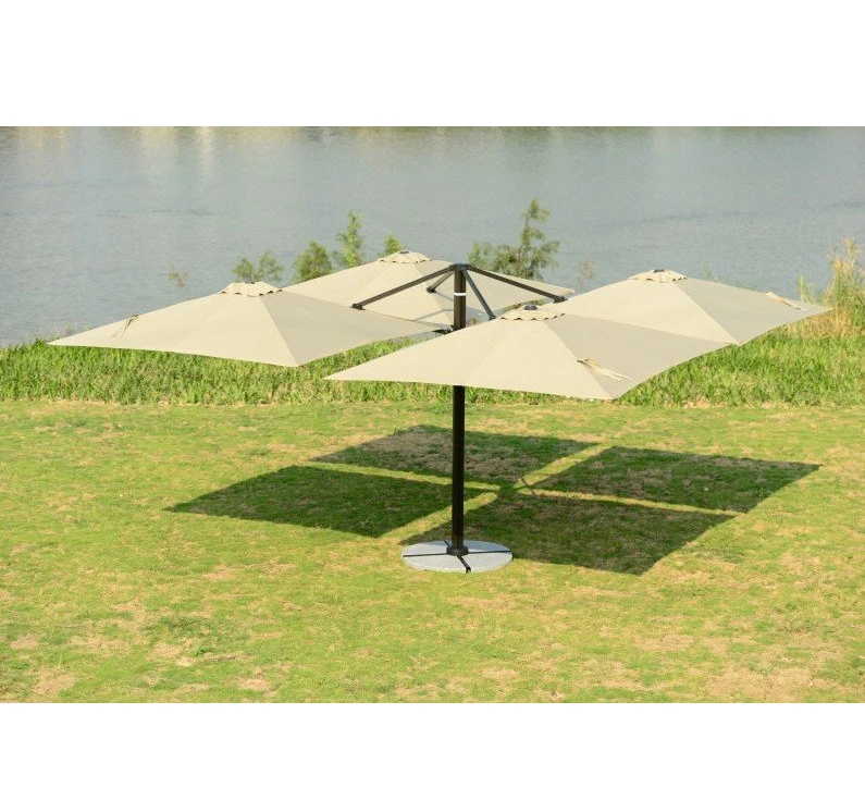 luxury four-head roman umbrella big umbrella giant parasol