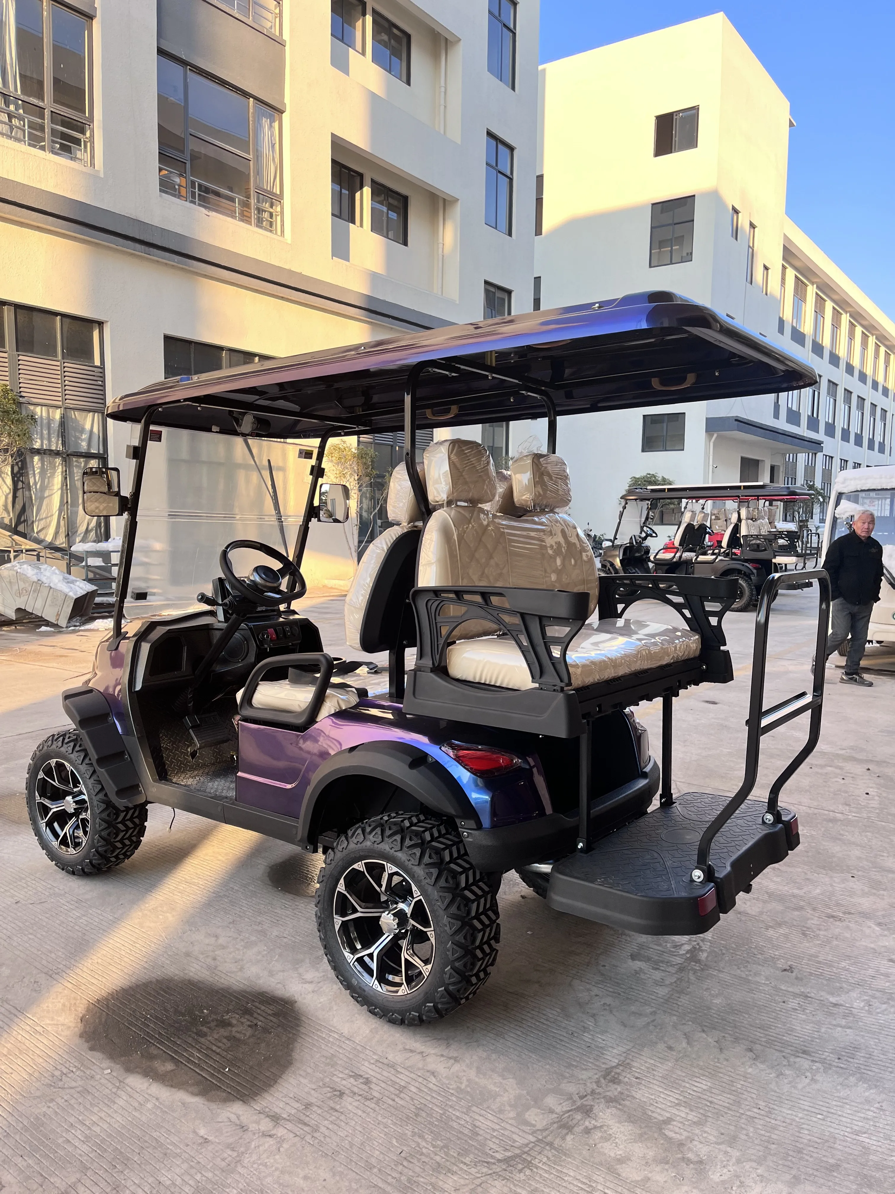 Shining Brand New 6 Person 300cc Gasoline Golf Car 6 Seater Gas Golf Cart