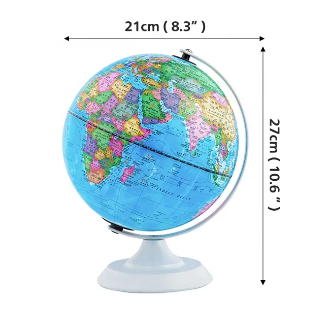 8 Inch World Globe Led Light Levitating Geographic Constellation Interactive Educational Discovery World Map Ar Globes/