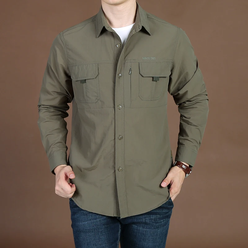 Мужские тактические Мягкие Рубашки для кемпинга и рыбалки