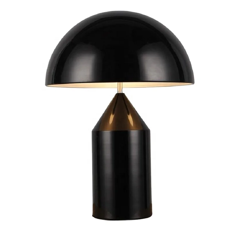 Современная золотистая/белая/черная Грибная настольная лампа для кабинета или гостиной
