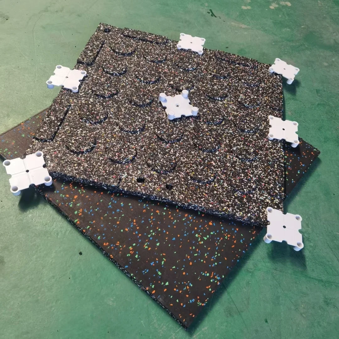 compassarmor Solid color rubber floor mat Premium Soundproof Fireproof Laminate Rubber Flooring Underlayment EPDM and SBR range