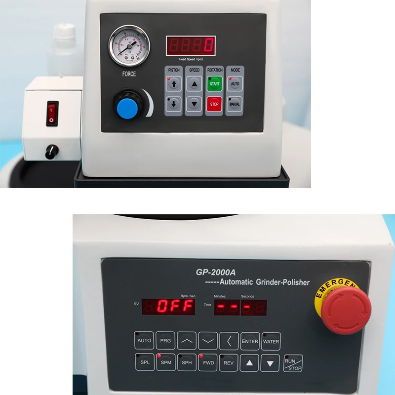 GP1A Metallographic grinding and polishing machine Automatic metal polishing