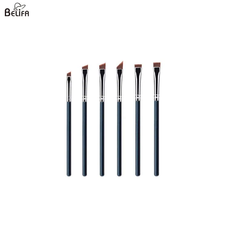 private label custom angular concealer eye tinit precise ultra eyebrow fine angle line thin flat head angled eyeliner brow brush