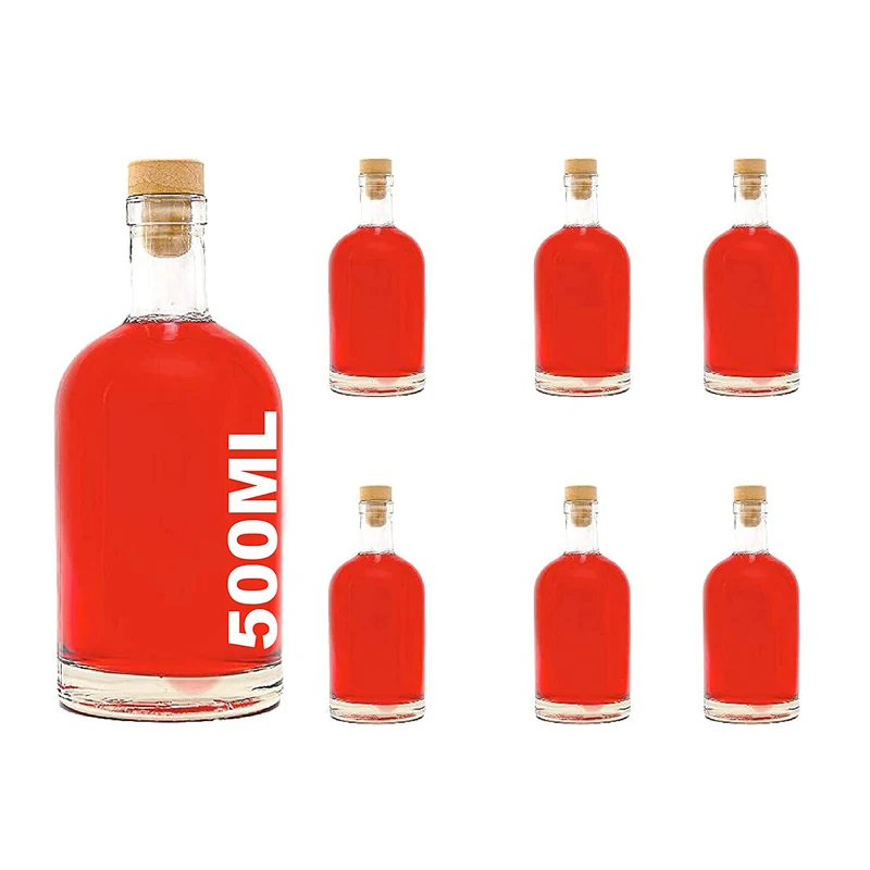 Изготовленная на заказ пустая водка бренди Viski Arrack Gin Rum Spirit для ликера стеклянная бутылка с закручивающейся крышкой