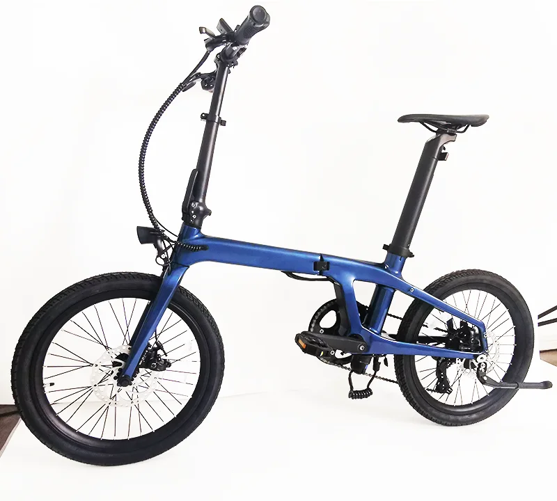 Anlochi 20inch Folding Carbon Fiber Electric Bike 36V mini 250W Carbon E Bike for adult