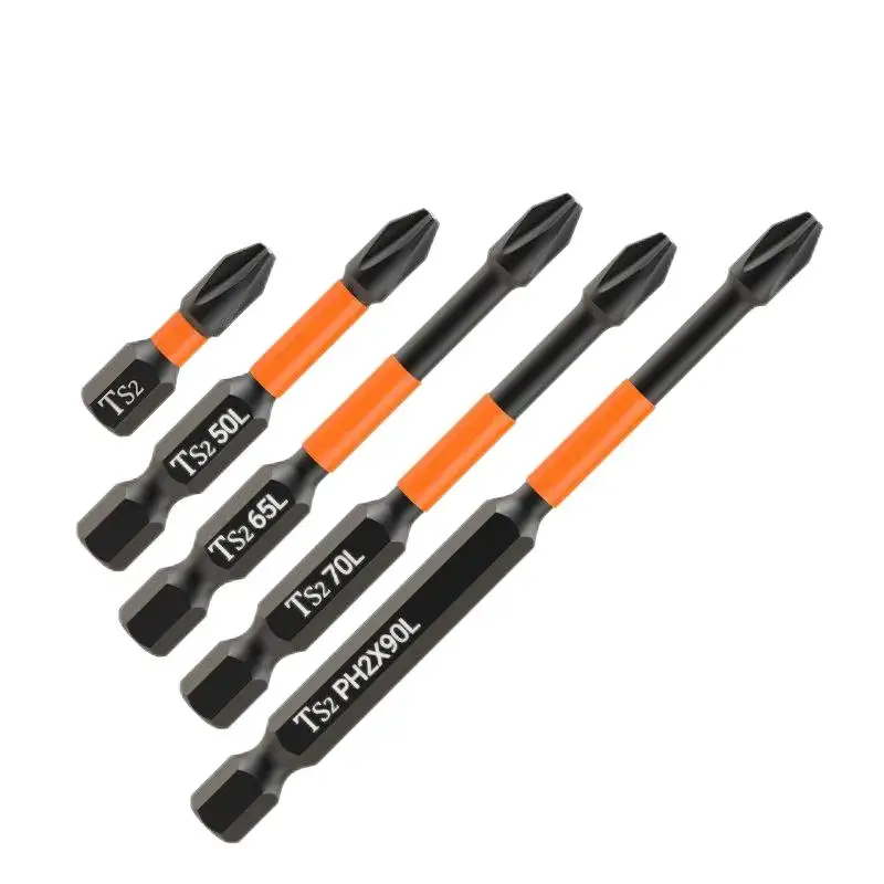 High Torque Batch Head Hex Shanked Magnetic Electric Screwdriver Bit