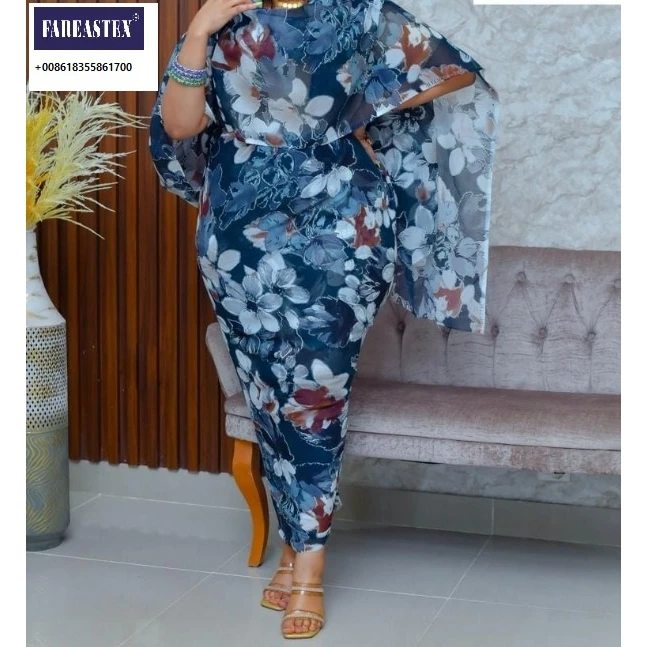 Latest  Printed 100% Cotton Voile Swiss Fabric for Summer Dress Hijab Africa Sudanese Swiss Voile Toub