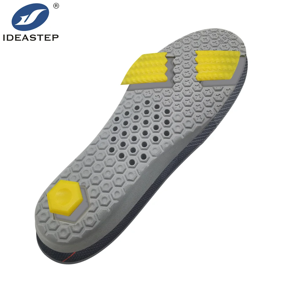 IDEASTEP Anti Shock Insoles Against Heel Anti Cushioning Soft Insole Lining Shoe Heel Foam Arch Support Design Supplier Pu