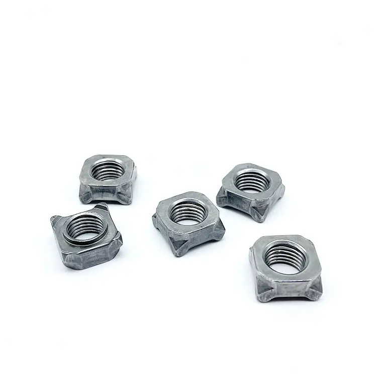 M4 M5 M6 M8 M10 M12 M14 M16 Carbon Steel Stainless Steel Din 928 Plain Square Weld Nut with Factory Price