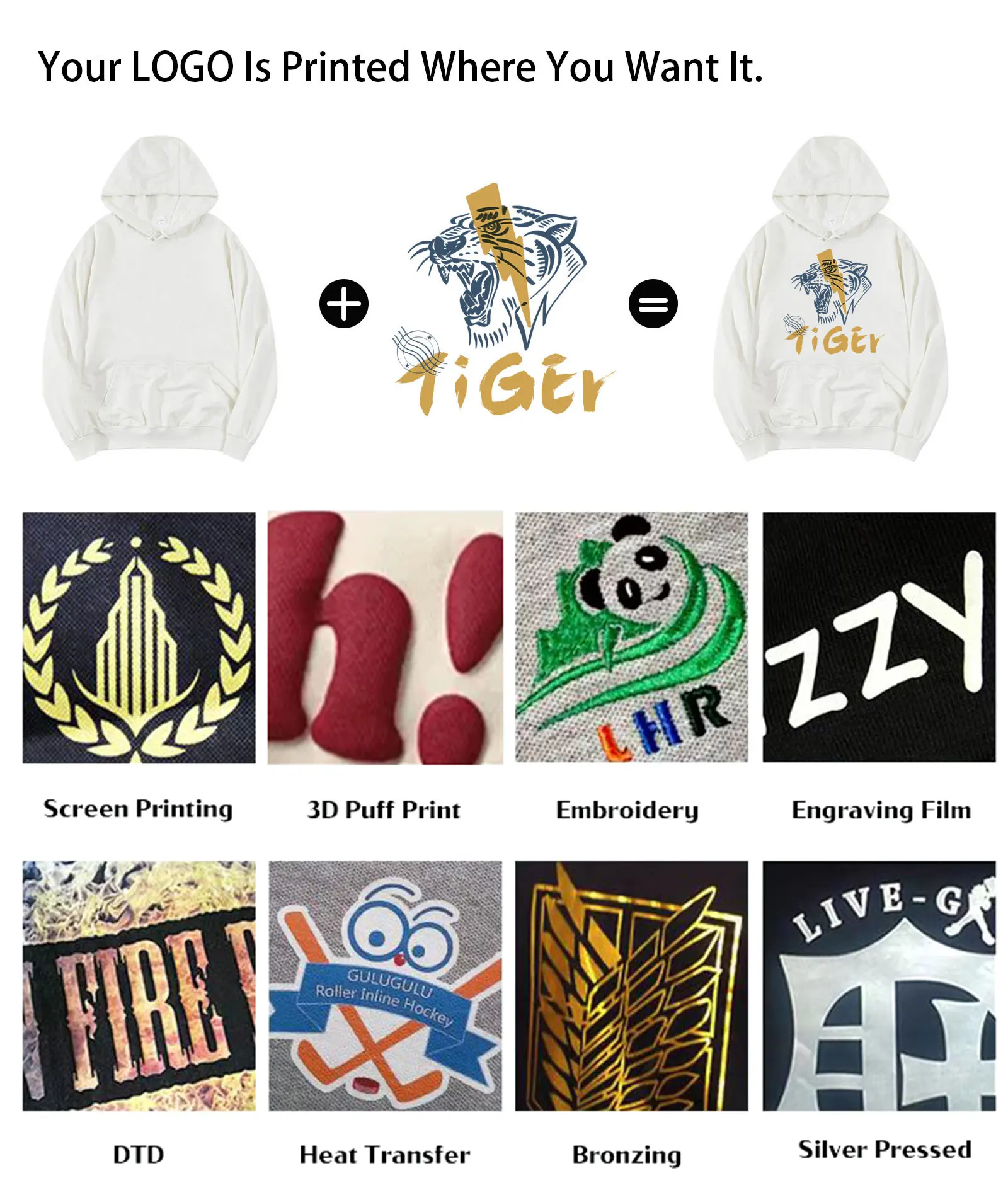 Full Double Zip Neck No Drawstring Hoodie Zip up Hoodie Black Factory Wholesale 400gsm Fleece Men Digital Printing Fleece Fabric