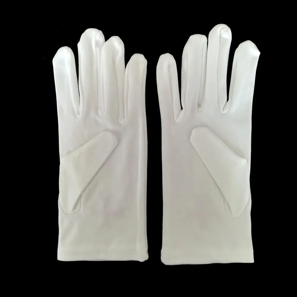 Extra Thickness White Nylon Ceremony Parade Hand Gloves