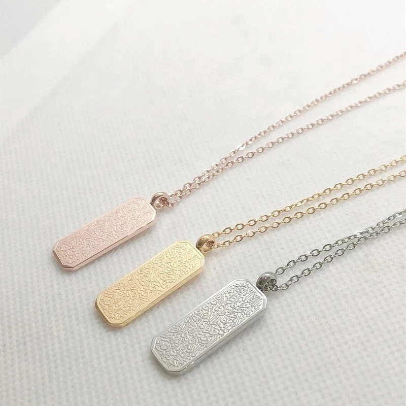 Factory Price Wholesale Fashion Stainless Steel Blanks Discs tags Jewelry Pendant Necklace With Custom Logo