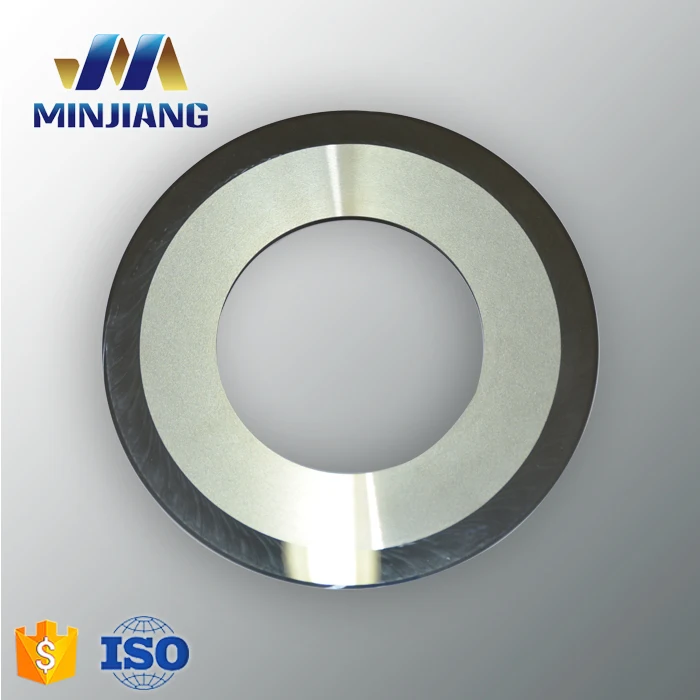 cemented tungsten carbide paper rotary air thin top tape circular round machine slitting knife
