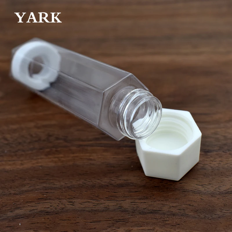 Yarktech OEM Child-Resistant Hexagon PET Plastic Tube 0.5ML 1ML Childproof Plastic Boxes