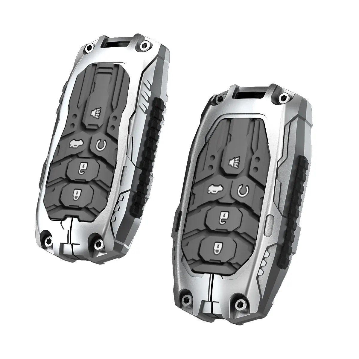 Car accessories key fob cover keycase for Honda HR-V CR-V Hybrid Passport Pilot Prologue silver black color