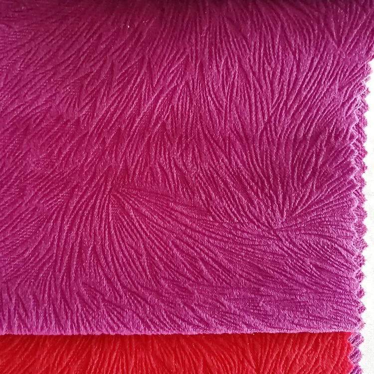Бесплатный образец бархатной ткани из 100% полиэстера с натягивающейся тканью флока