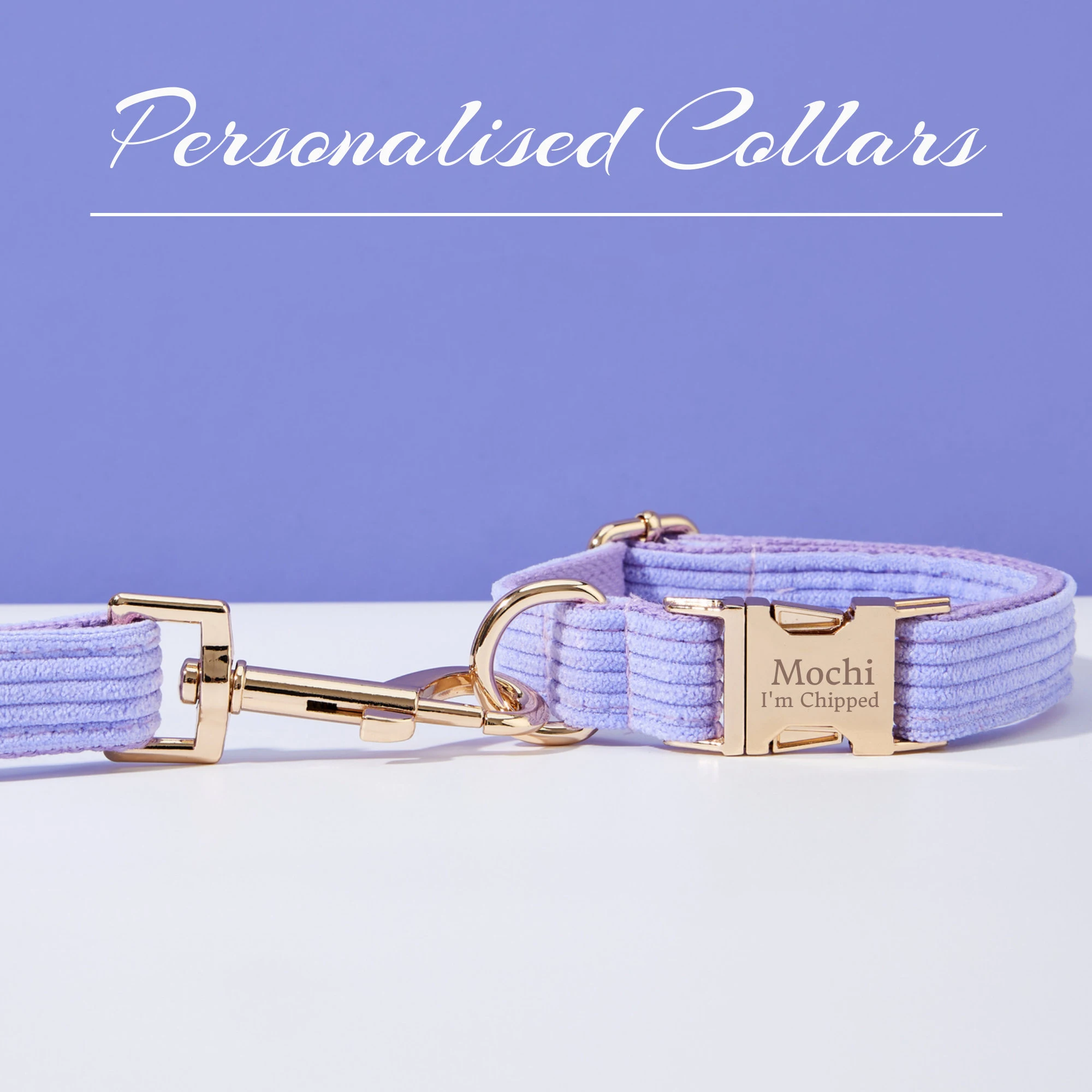 Wholesale Personalized Premium Durable Corduroy Dog Collar Metal Buckle Dog Luminous Collar for Dogs