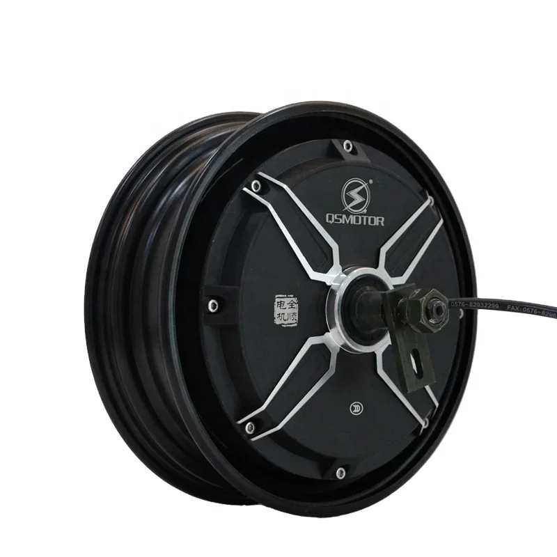 QS Motor 10*2.15inch 2000W 205 45H V3 Low Power BLDC Motor in Wheel Hub Motor for Electric Scooter