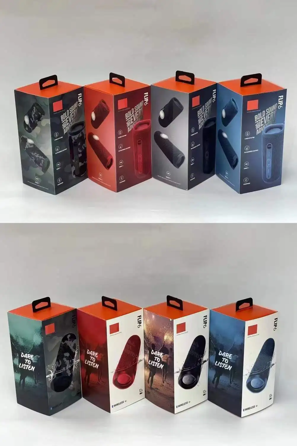 2023 Top sell Flip6 latest kaleidoscope portable speaker Flip6 mini waterproof wireless BT bass outdoor speaker